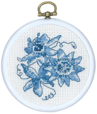 Stickpackung Blaue Passionsblume 8 Ø