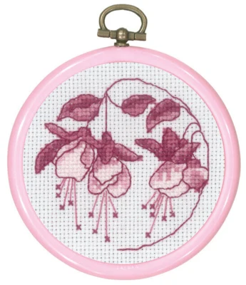 Stickset Rosa Fuchsia 8 Ø