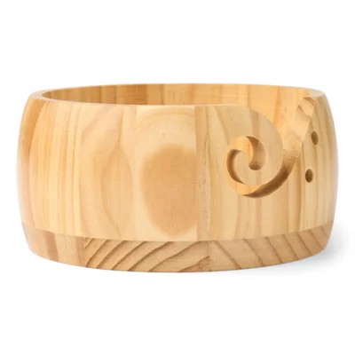 HobbyArts Garnschale, Helles Holz, 8x13 cm
