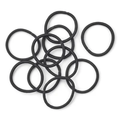 LindeHobby Haargummis, Schwarz, 45 mm, 10 Stück