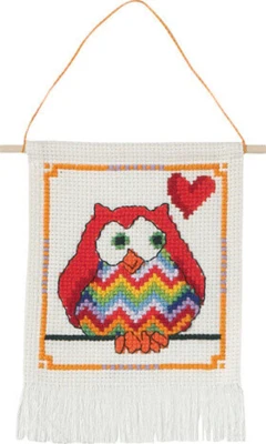 Stickset MFK rote Eulen 5118/19 15 x 21 cm