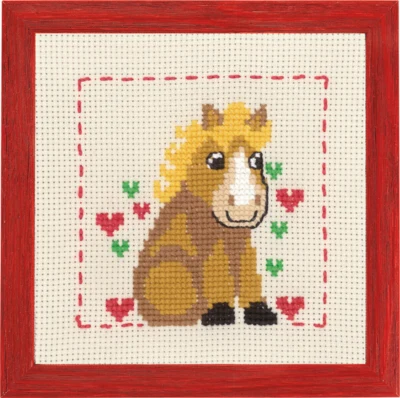 Stickerei-Kit MFK Pferd R/5387 19 x 19 cm