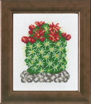 Stickset Kaktus mit Rot R5380 10 x 12 cm