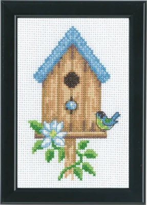 Stickpackung Vogelhäuser Beige 9 x 14 cm