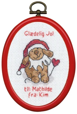 Stickset Weihnachtswichtel Hund m/5961/30 7 x 9 cm