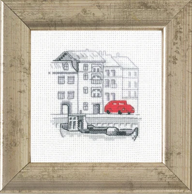 Stickset Hafen/Auto 9 x 9 cm R5370