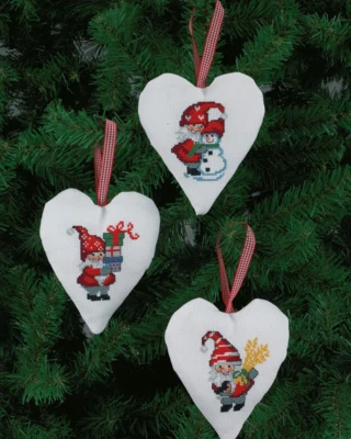 Stickpackung Weihnachtsmann & Schneemann 11 x 13 cm 3 Stk