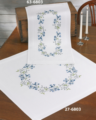 Stickset Glockenblumen 80 x 80 cm