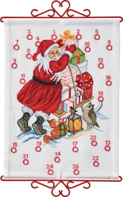 Stickpackung Weihnachtsmann & Geschenke B5125/32 32 x 44 cm