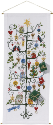 Stickset Weihnachtsbaum 30 x 71 cm R5205/30