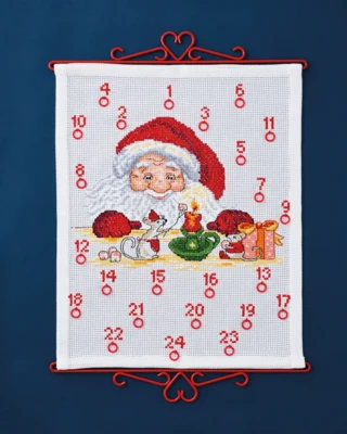 Stickset Weihnachtsmann & Maus 38 x 46 cm B5125/38