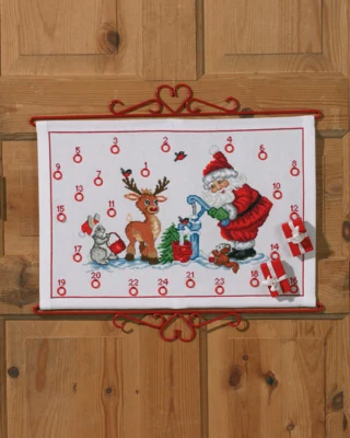 Stickset Weihnachtswichtel an der Wasserpumpe B5125/50