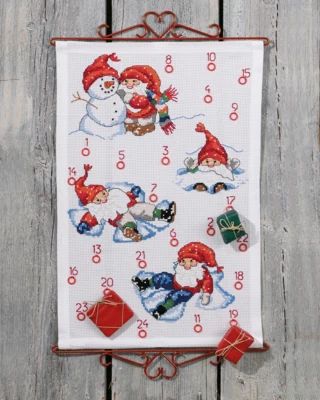 Stickset Spiel im Schnee B5135/40 40 x 60 cm