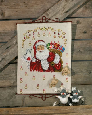 Stickset Weihnachtsmann/Schneemann B5135/40 40 x 52 cm
