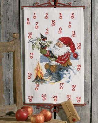 Stickset Weihnachtswichtel am Lagerfeuer B5125/35 35 x 56 cm