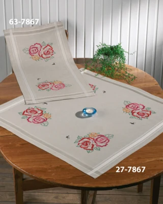 Stickset Rosen & Hummel 40 x 80 cm