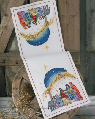 Stickpackung Weihnachtskrippe 33 x 90 cm