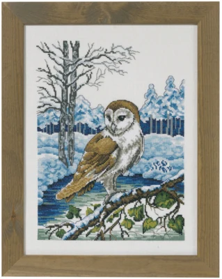 Stickset Schleiereule R5492 31 x 41 cm