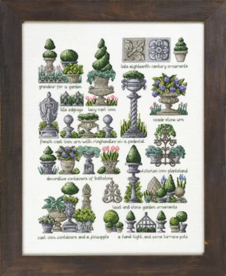 Stickpackung Gartenverzierungen 41 x 53 cm R5331