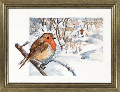 Stickset Rotkehlchen 35 x 26 cm R5414