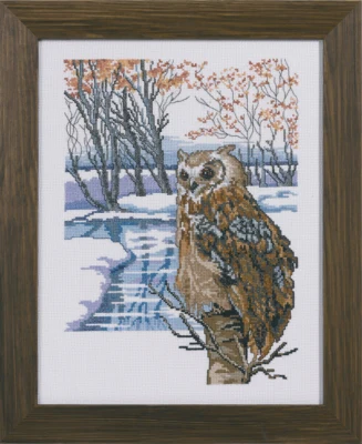 Stickset Der große Uhu 31 x 41 cm