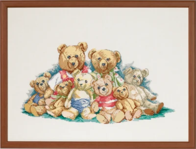 Stickset Bärenfamilie 54 x 40 cm