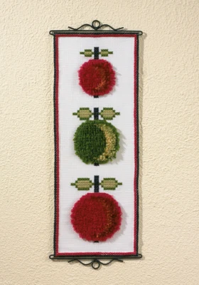 Stickset 3 Äpfel 5123/30x2 30 x 76 cm