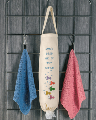 Stickset Beutel für Tüten Fisch 19 x 50 cm