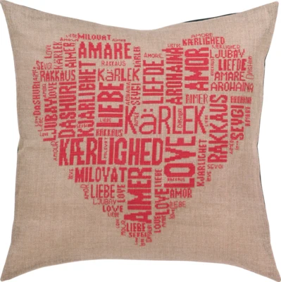 Stickerei-Kit Love Pink 60 x 60 cm