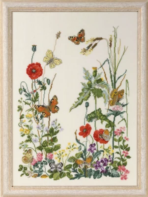 Stickerei-Kit 8 Schmetterlinge 33 x 45 cm R5409