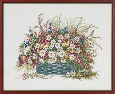 Stickpackung Spät-sommerkörbchen 40 x 32 cm