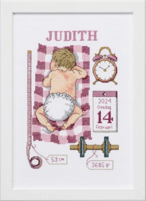 Stickset Taufandenken Judith 21 x 30 cm