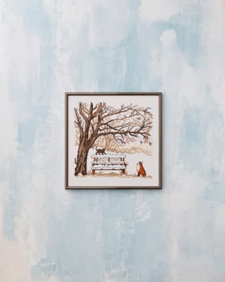 Stickset Winterfuchs 30 x 30 cm