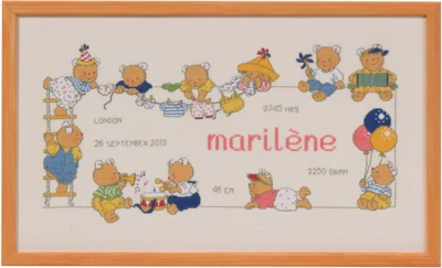 Stickset Bobbi/ Taufe 40 x 23 cm
