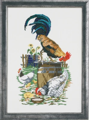 Stickpackung Hühnerhof R5385 35 x 25 cm