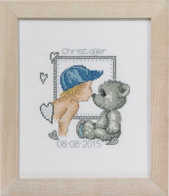 Stickpackung Bärenkuss Christoffer 19 x 23 cm