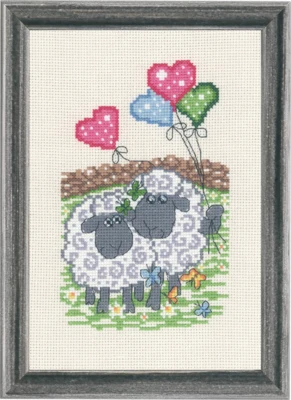Stickset Schaf Celebration 15 x 22 cm