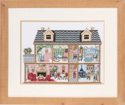 Stickset Antikes Puppenhaus R5488/00 39 x 32 cm