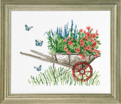 Stickpackung Schubkarre R5025 26 x 31 cm