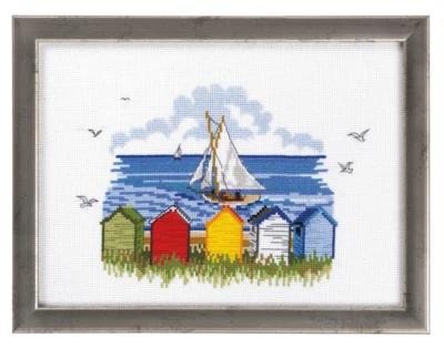 Stickset Segelschiffe vom Land 21 x 29 cm R5365
