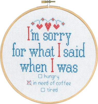 Stickset I'm sorry M5810/22 20 Ø cm