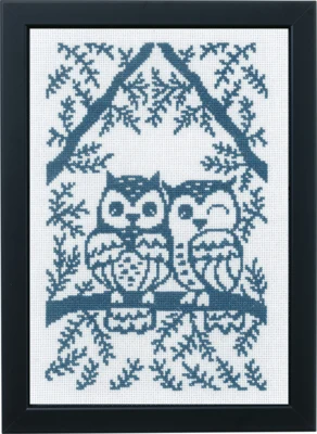 Stickset Eulen 29 x 20 cm