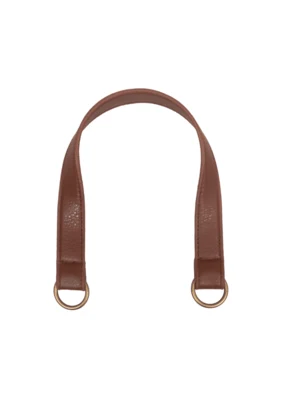 Go Handmade Taschengriff mit O-Ring: Braun/Bronze